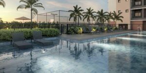 Cuidar do bem estar e recarregar as energias em contato com a água também é ser Smart. No SmartHome Alto do Ipiranga você tem uma ampla piscina